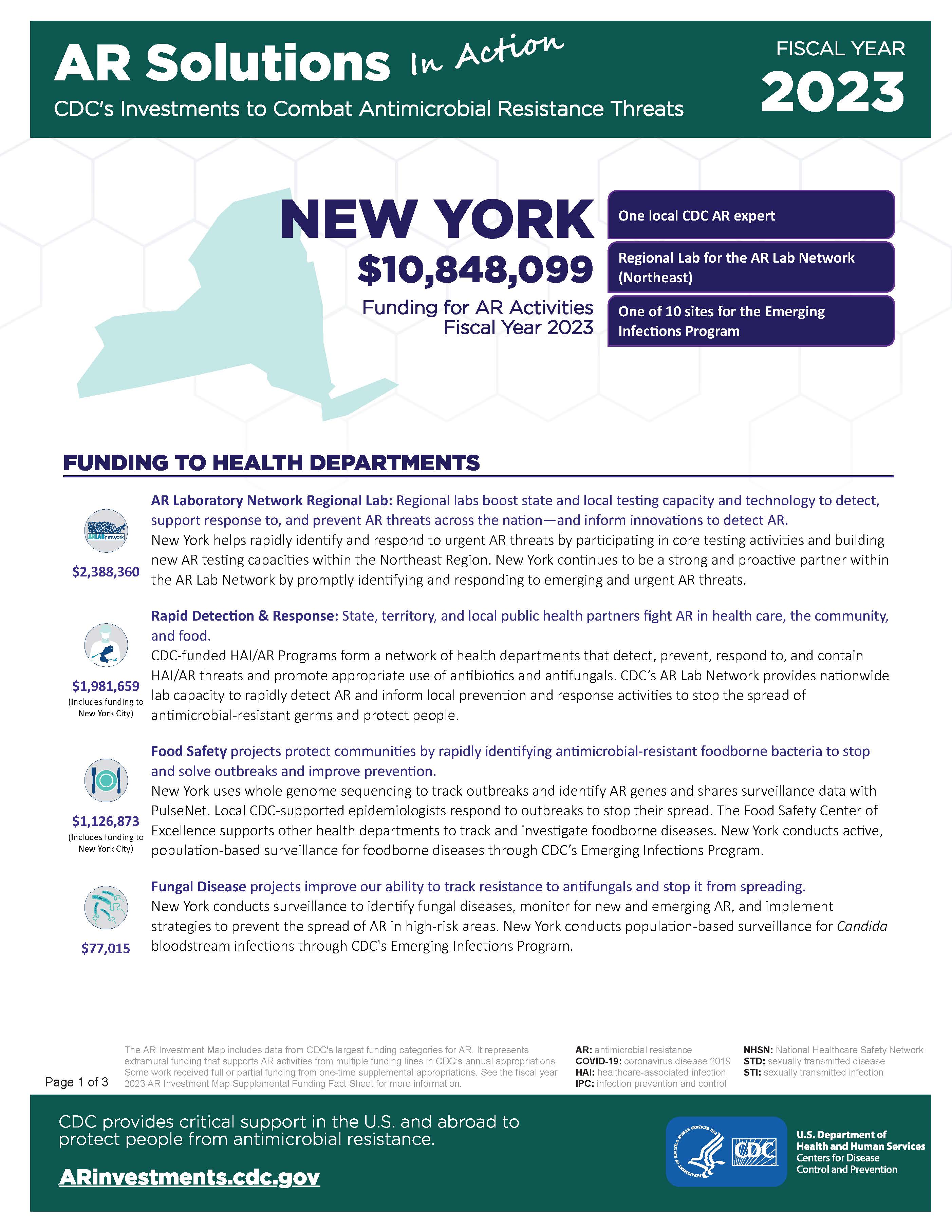 View Factsheet for New York